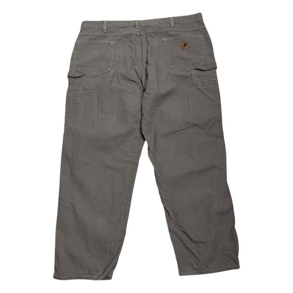 CARHARTT Loose Fit Brown Casual Work Baggy Khaki Pants Mens 42x32 - Picture 1 of 7
